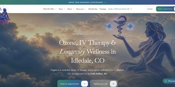 Hygeia Wellness homepage