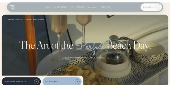 Make My Beach Day homepage