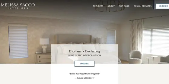 Melissa Sacco Interiors homepage